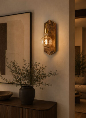Hexas Globe Wall Light